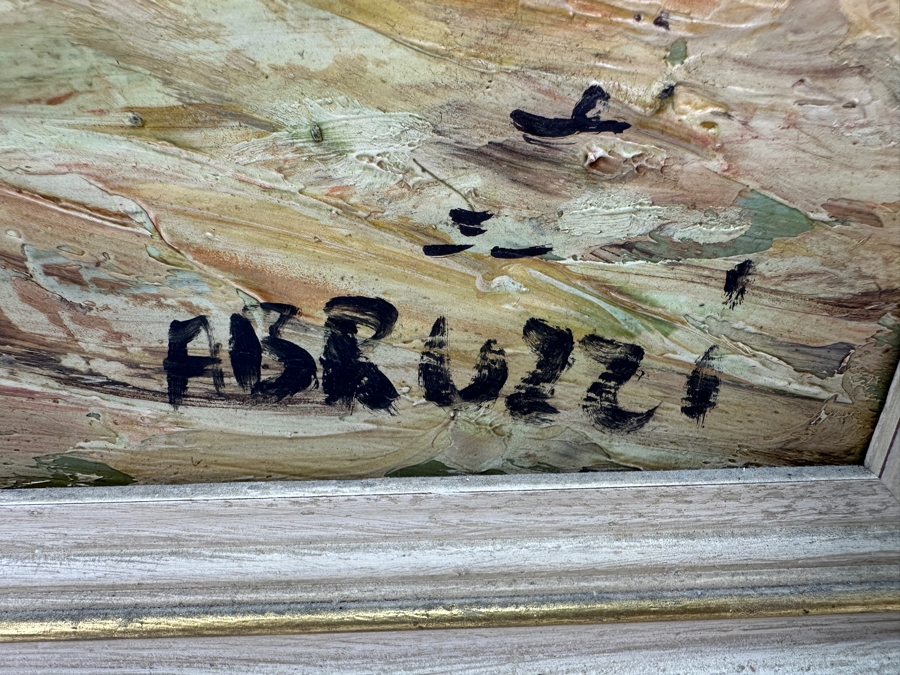 Harold Stephenson (1908-1974, American) Original Oil Painting Of Jester On Board Signed Abruzzi 24 X 36 Framed 29 X 41 [Photo 7]