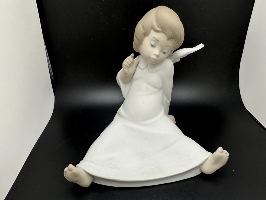 Vintage Lladro 'Cherub' Porcelain Figurine #4962 6'H 1977 [Photo 4]