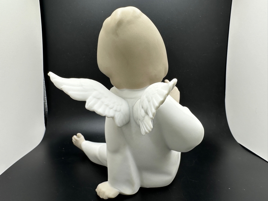 Vintage Lladro 'Cherub' Porcelain Figurine #4962 6'H 1977 [Photo 6]