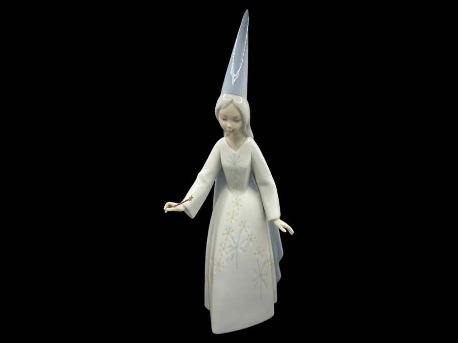 Vintage Lladro 'Fairy Godmother' Porcelain Figurine #4595 10.75'H 1969-1994 [Photo 1]