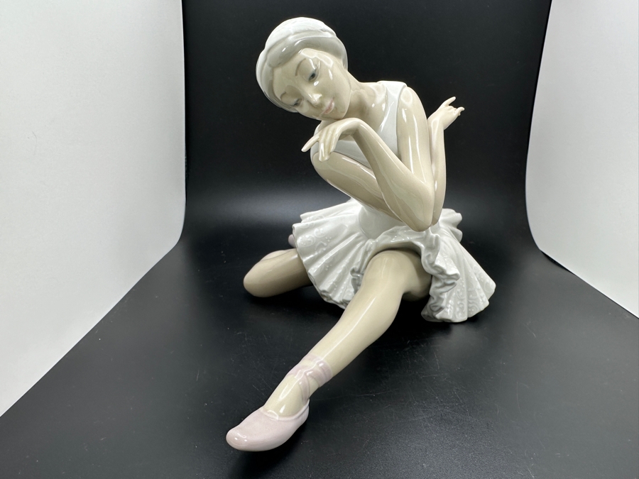 Vintage Lladro 'Death of the Swan' Ballerina Porcelain Figurine #4855 5'H 1973-2001 [Photo 5]