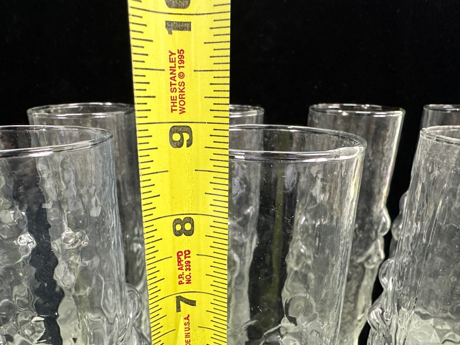 (12) Vintage 1970s 'La Femme' Highball Glasses By Libbey Glass Co. With Embossed Female Figures 8.75'H [Photo 7]