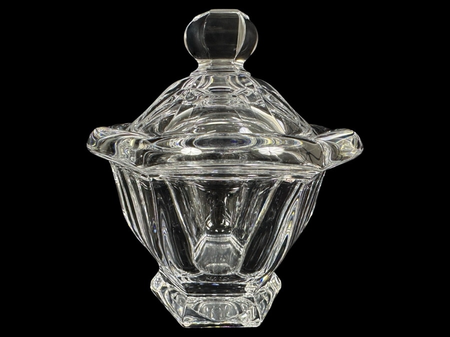 Baccarat France Crystal Missouri Candy Jar 4.5W X 5.5H