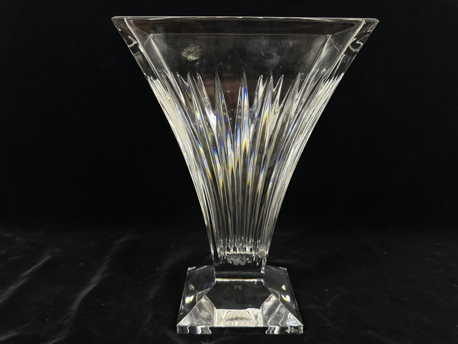 Stunning Waterford Crystal Clarion Flower Vase 10'H [Photo 2]