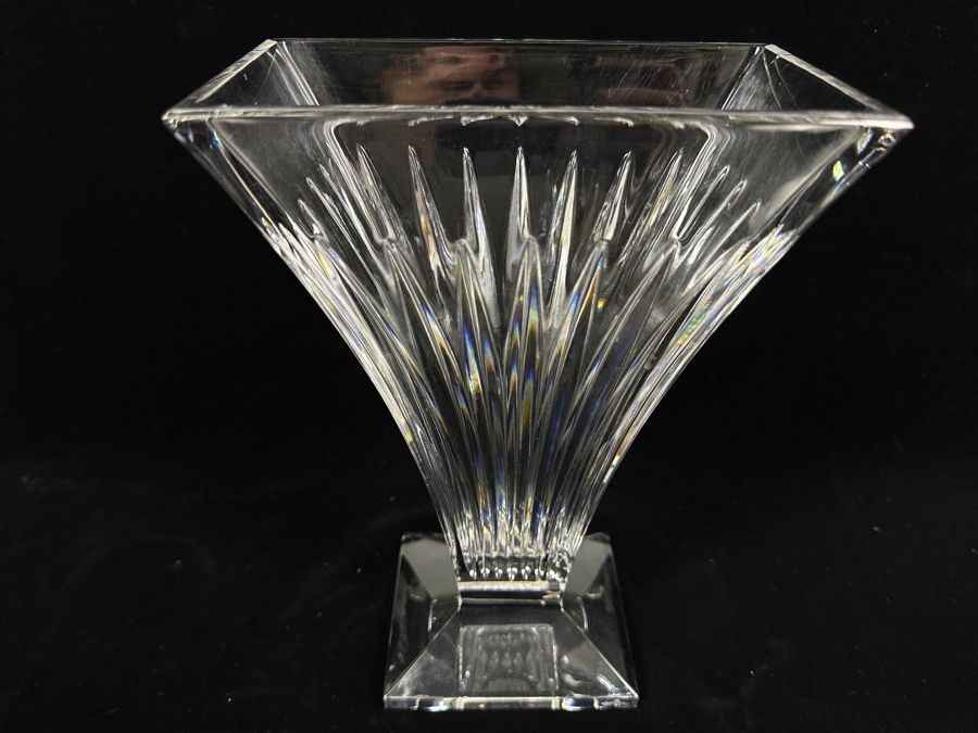 Stunning Waterford Crystal Clarion Flower Vase 10'H [Photo 5]