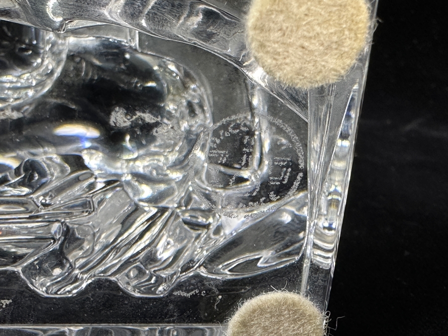 Baccarat France Crystal Gazelles Figurine 5.5W X 5.75H Estimate $260 [Photo 10]