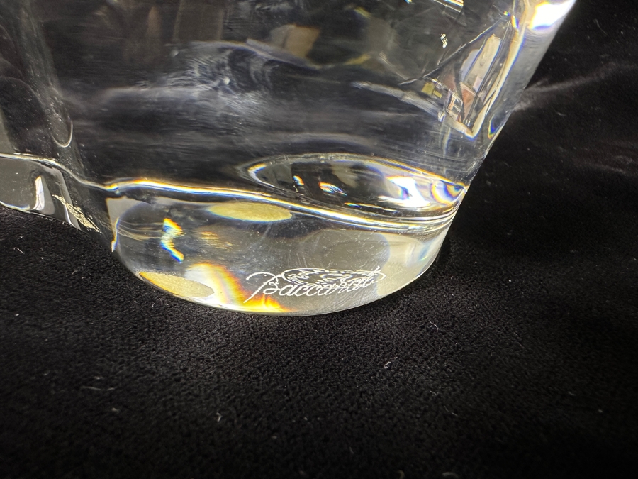 Baccarat France Crystal Large Elephant Figurine 5W X 5H (Has Slight Knick In Back - See Photos) [Photo 5]