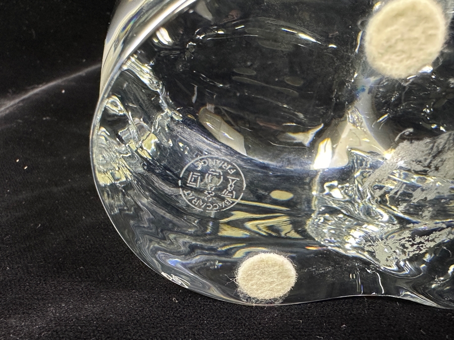 Baccarat France Crystal Large Elephant Figurine 5W X 5H (Has Slight Knick In Back - See Photos) [Photo 10]