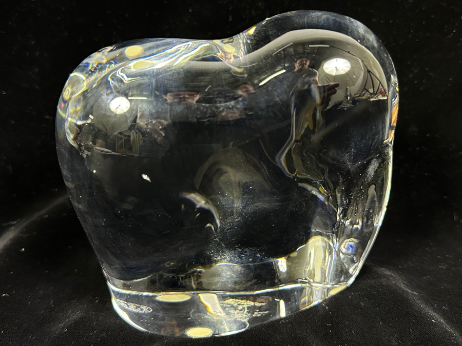 Baccarat France Crystal Large Elephant Figurine 5W X 5H (Has Slight Knick In Back - See Photos) [Photo 7]