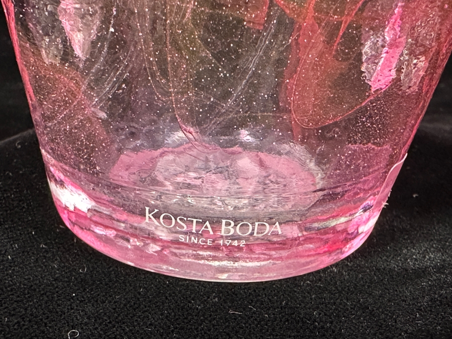 (4) Kosta Boda Mine Tumbler Swirl Glasses 4.5'H [Photo 3]