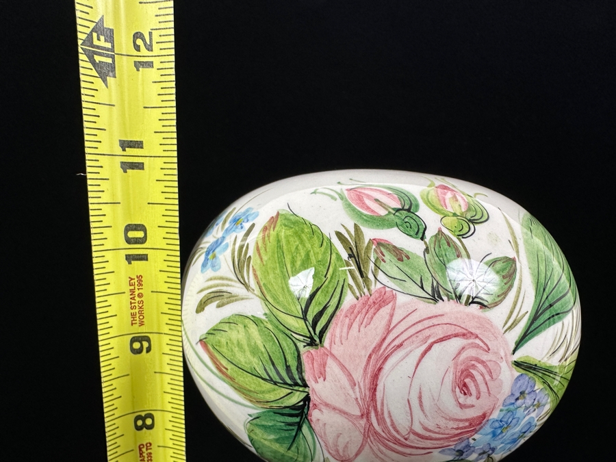 Vintage Italian Hand Painted Porcelain Hat Wig Stand 11'H [Photo 7]