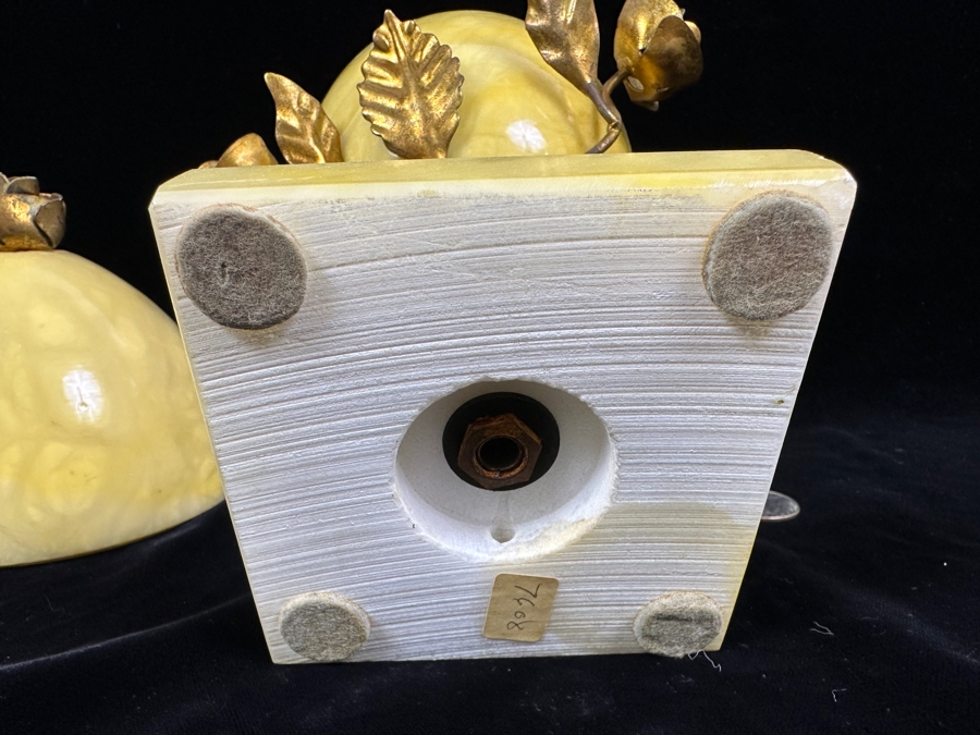 Alabaster Egg-Shaped Container With Ormolu Mounts (Bottom Half Of Egg Near Rim Has Been Repaired - See Photos) 11.5'H [Photo 10]