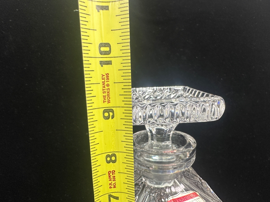 Hofbauer Germany Crystal Liquor Decanter With Ruby Red Accents And Stopper 9'H [Photo 9]