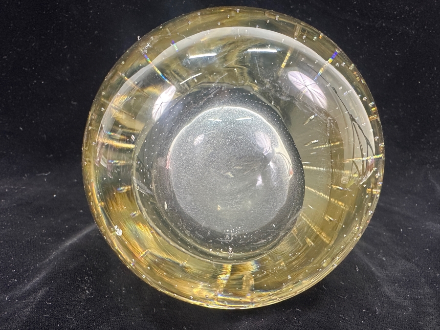 Vintage Hand-Blown Murano Art Glass Pear Paperweight 6.75'H [Photo 6]