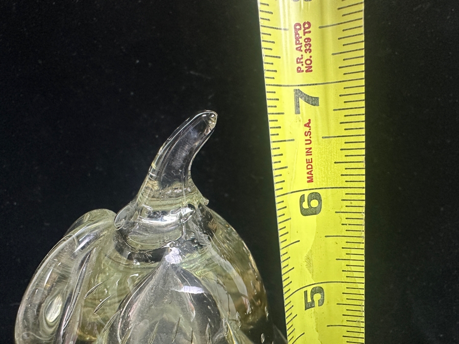 Vintage Hand-Blown Murano Art Glass Pear Paperweight 6.75'H [Photo 7]
