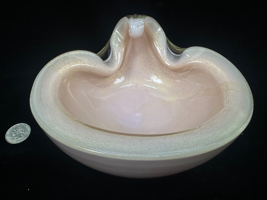 Vintage Italian Murano Art Glass Bowl 6.75W X 5.5D X 3H [Photo 1]