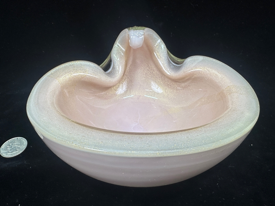 Vintage Italian Murano Art Glass Bowl 6.75W X 5.5D X 3H [Photo 3]