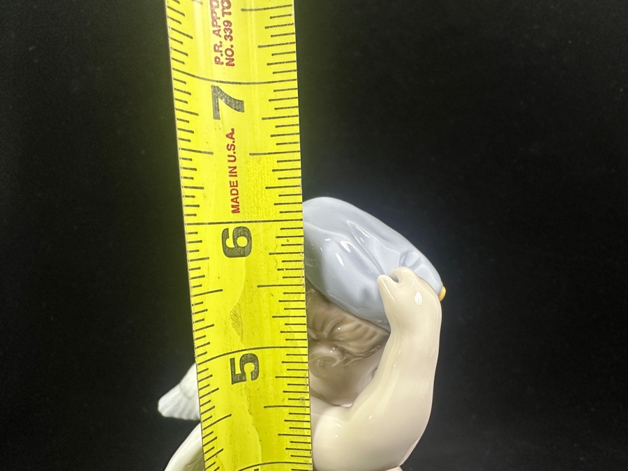 Vintage Lladro 'Love Letters' Porcelain Cupid Figurine #6830 6'H 2001 [Photo 7]