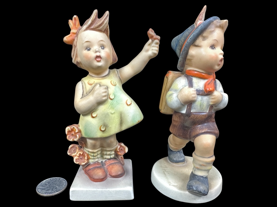 Pair Of Vintage German Hummel Figurines 5.5'H [Photo 1]