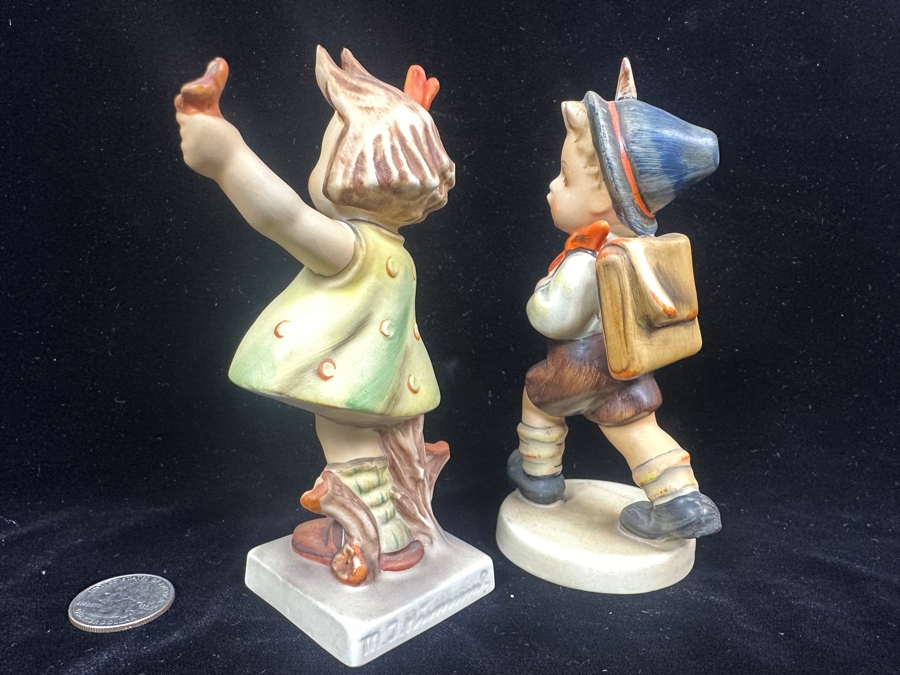 Pair Of Vintage German Hummel Figurines 5.5'H [Photo 3]