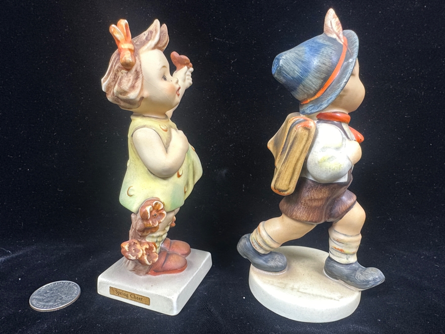 Pair Of Vintage German Hummel Figurines 5.5'H [Photo 2]