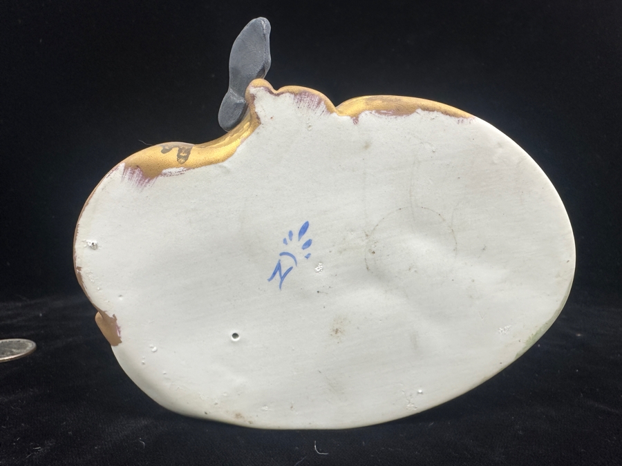 Vintage Capodimonte Porcelain Figurine Titled 'Boy Feeding A Dog' 6'H [Photo 8]