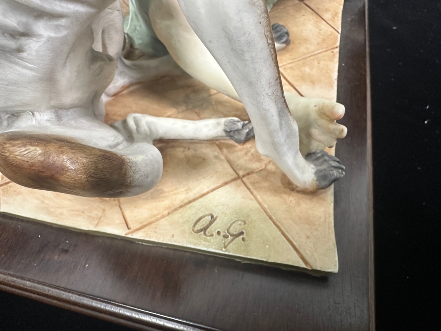 Vintage Giuseppe Armani Capodimonte Italy Resin Figurine 8W X 7H [Photo 5]