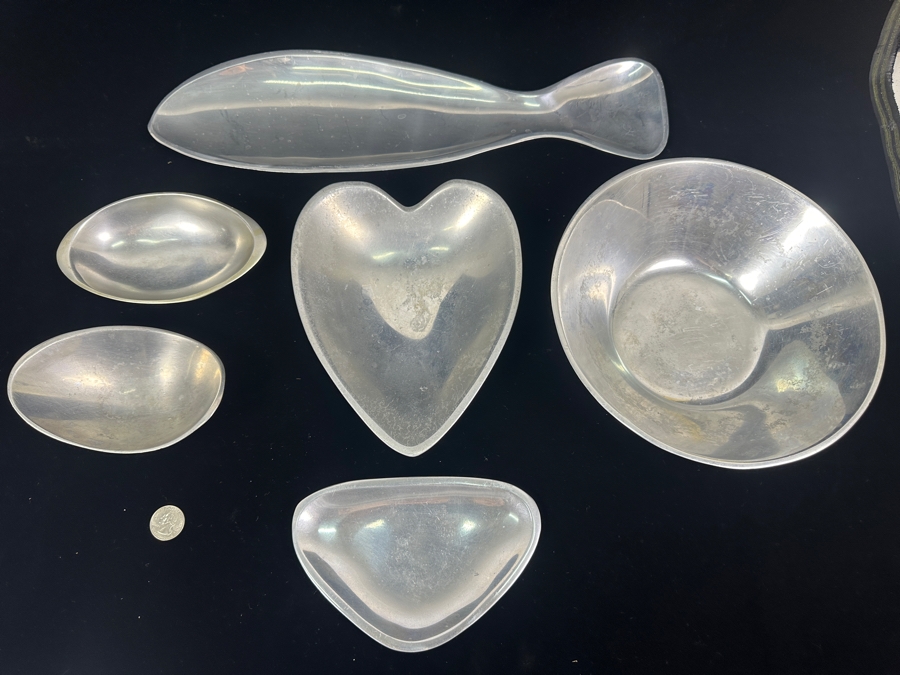 Collection Of Six Nambe Metal Bowls And Serving Pieces [Photo 3]