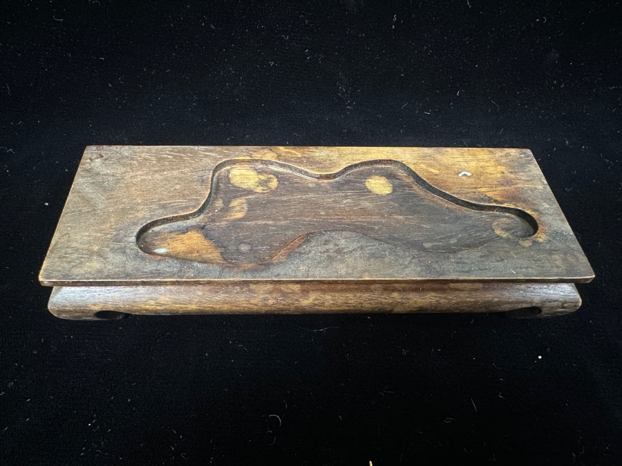 Vintage Baccarat France Crystal Crouching Tiger Figurine With Custom Wooden Stand 6L X 2H [Photo 11]