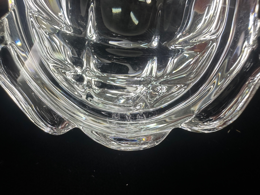 Baccarat France Crystal Turtle Figurine 4W X 1.5H [Photo 9]