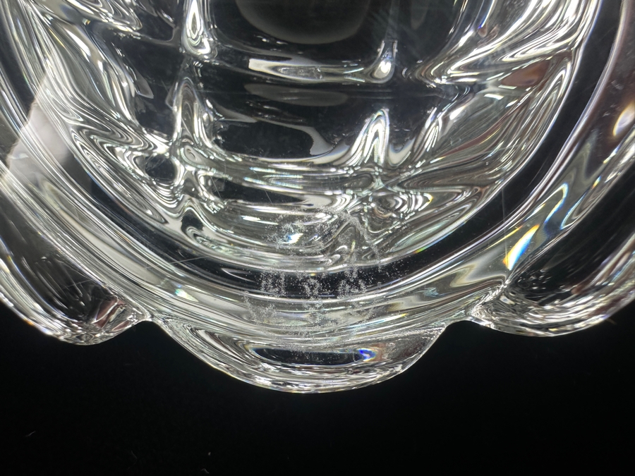 Baccarat France Crystal Turtle Figurine 4W X 1.5H [Photo 8]