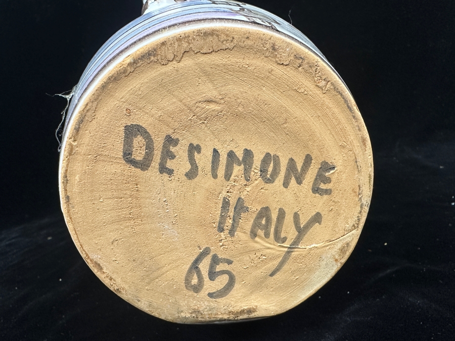 Hand Painted Italian Ceramic Water Jug By Giovanni Desimone 8'H [Photo 10]