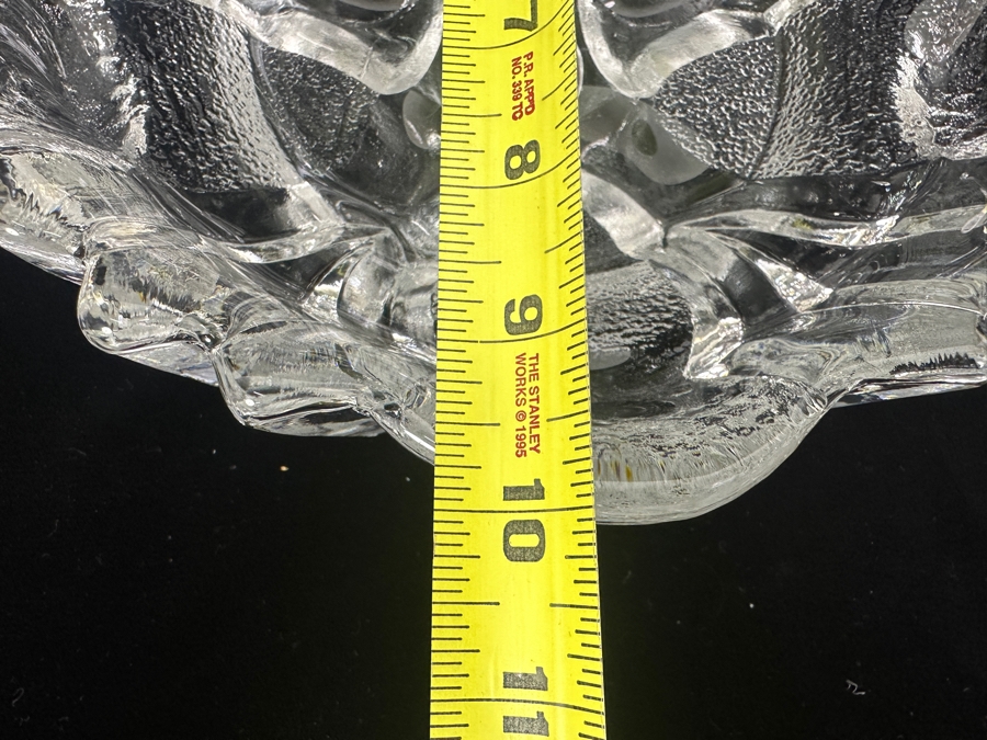 Skruf Sweden Crystal Bowl 10'W X 3.25'H [Photo 9]