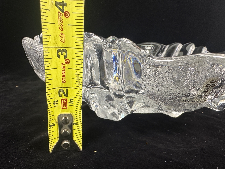 Skruf Sweden Crystal Bowl 10'W X 3.25'H [Photo 10]