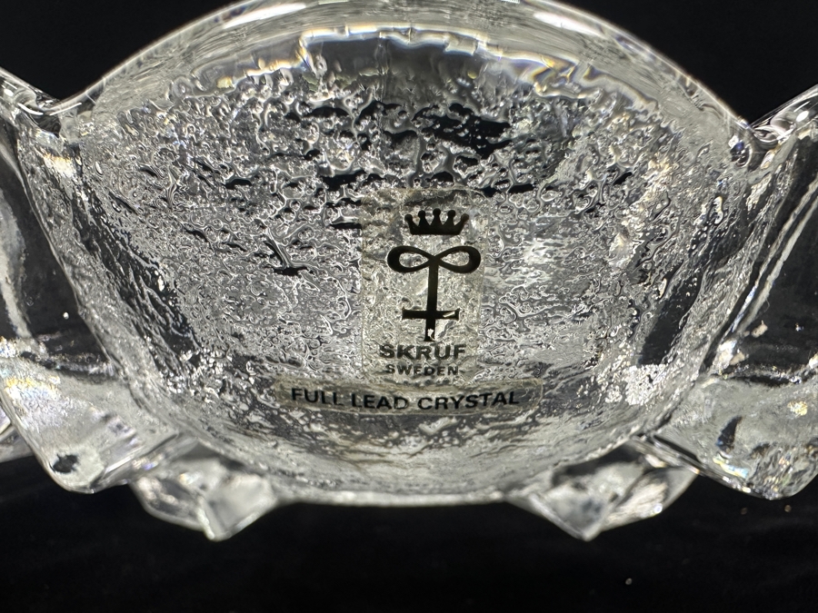 Skruf Sweden Crystal Bowl 10'W X 3.25'H [Photo 5]