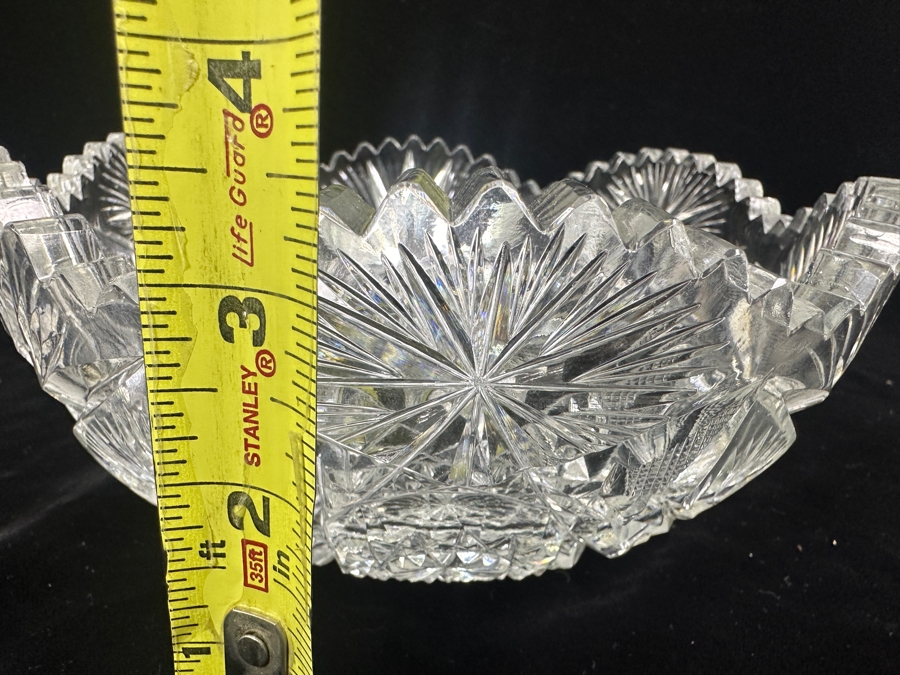 Vintage Cut Crystal Bowl 8W X 3.5H [Photo 9]