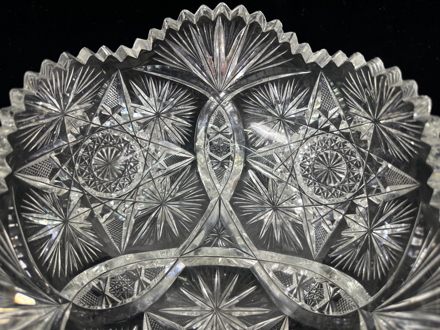 Vintage Cut Crystal Bowl 8W X 3.5H [Photo 7]