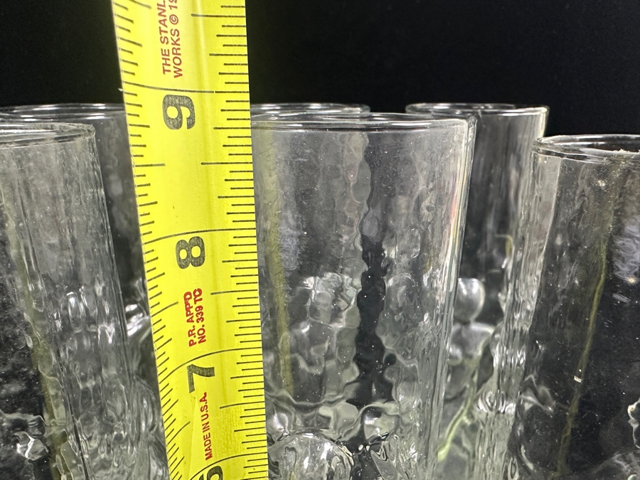 (6) Vintage 1970s 'La Femme' Highball Glasses By Libbey Glass Co. With Embossed Female Figures 8.75'H [Photo 6]