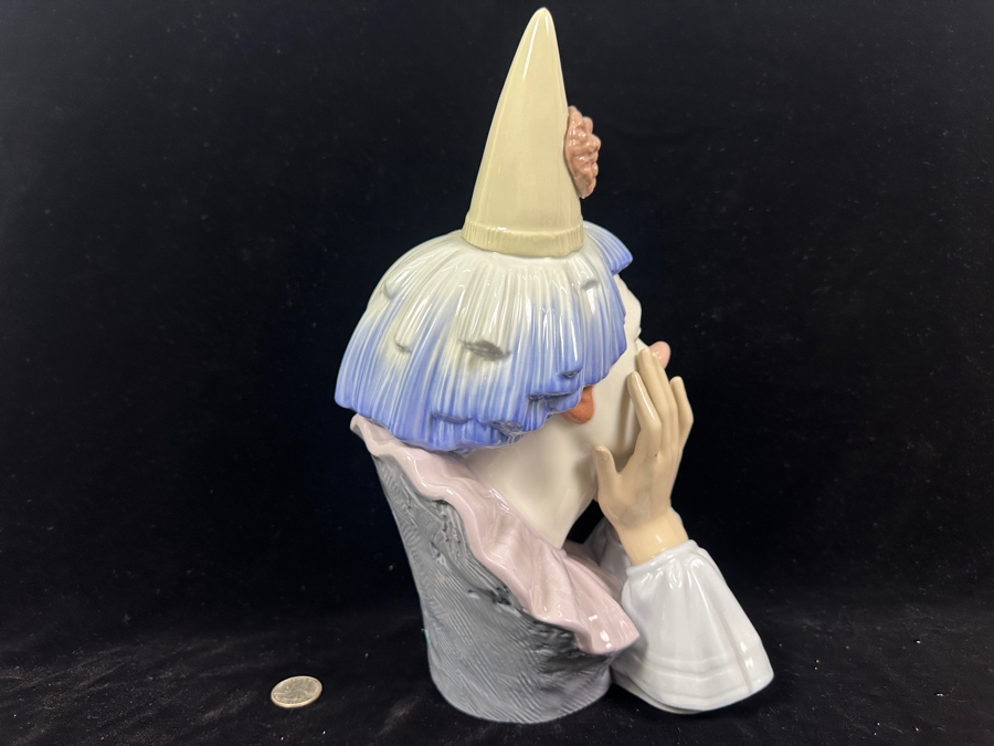 Vintage Lladro 'Clown's Head' Porcelain Bust #5129 12.5'H 1982-2001 [Photo 6]