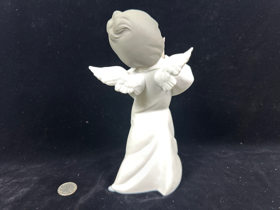Lladro 'Mime Angel' Porcelain Figurine #4959 8.5'H Retail $295 [Photo 6]