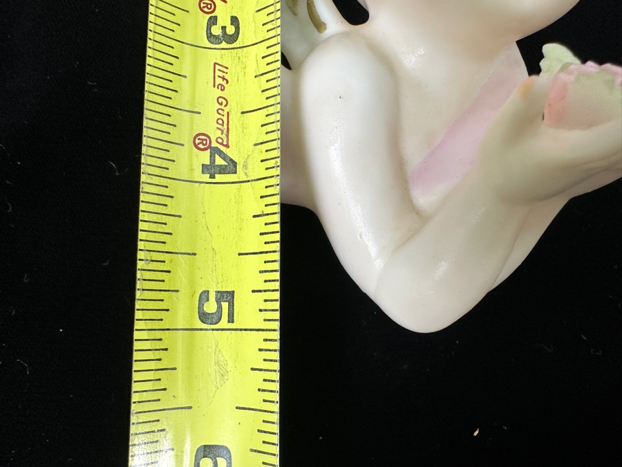 Vintage Pair Of Japanese Porcelain Cherub Wall Hangings 5'H [Photo 5]