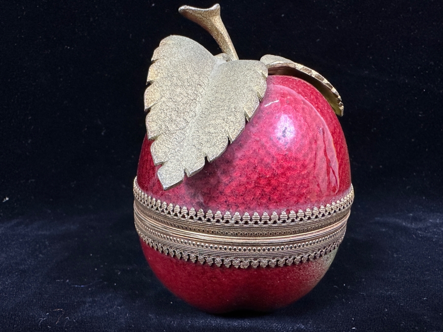 Evans Red Enamel Apple Table Lighter 4'H [Photo 4]