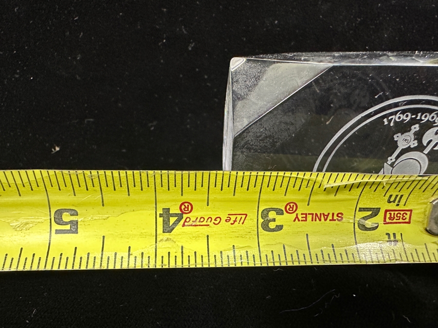 Vintage 1969 San Diego 200th Anniversary Crystal Paperweight 3.25'W [Photo 4]