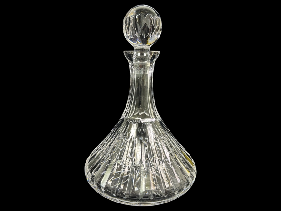 Crystal Liquor Decanter With Stopper 11'H [Photo 1]