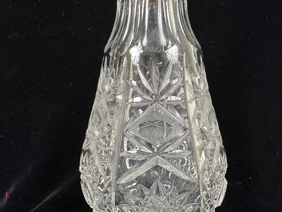 Monumental Cut Glass Liquor Decanter With Stopper 25'H [Photo 3]