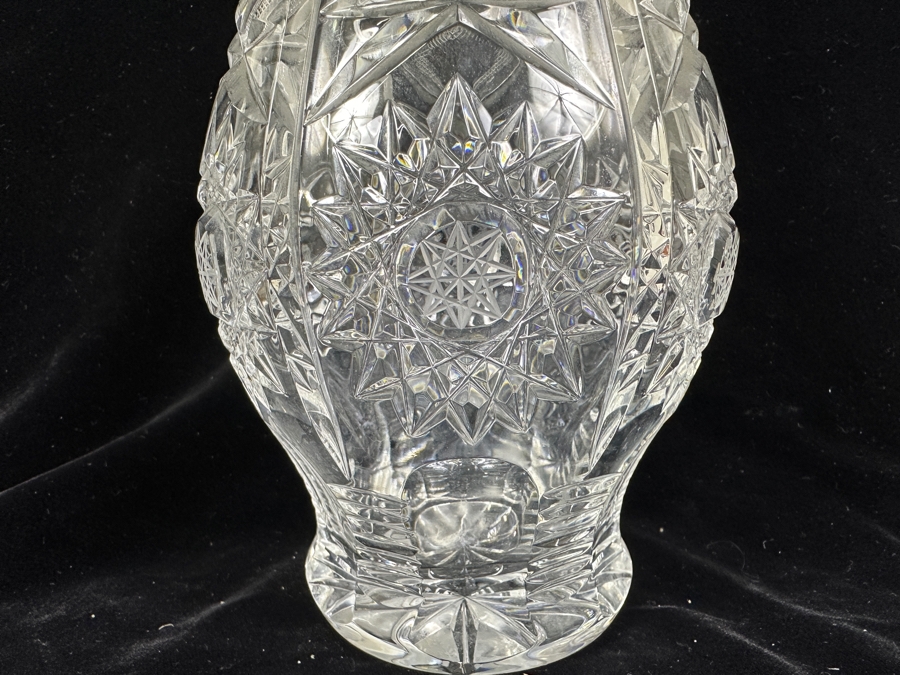 Monumental Cut Glass Liquor Decanter With Stopper 25'H [Photo 2]