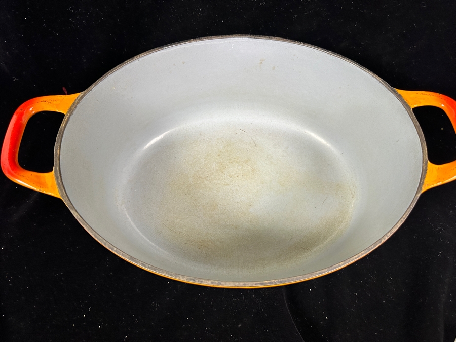 Descoware Belgium Cast Iron Oval Enamel Roaster 14.25'W [Photo 6]