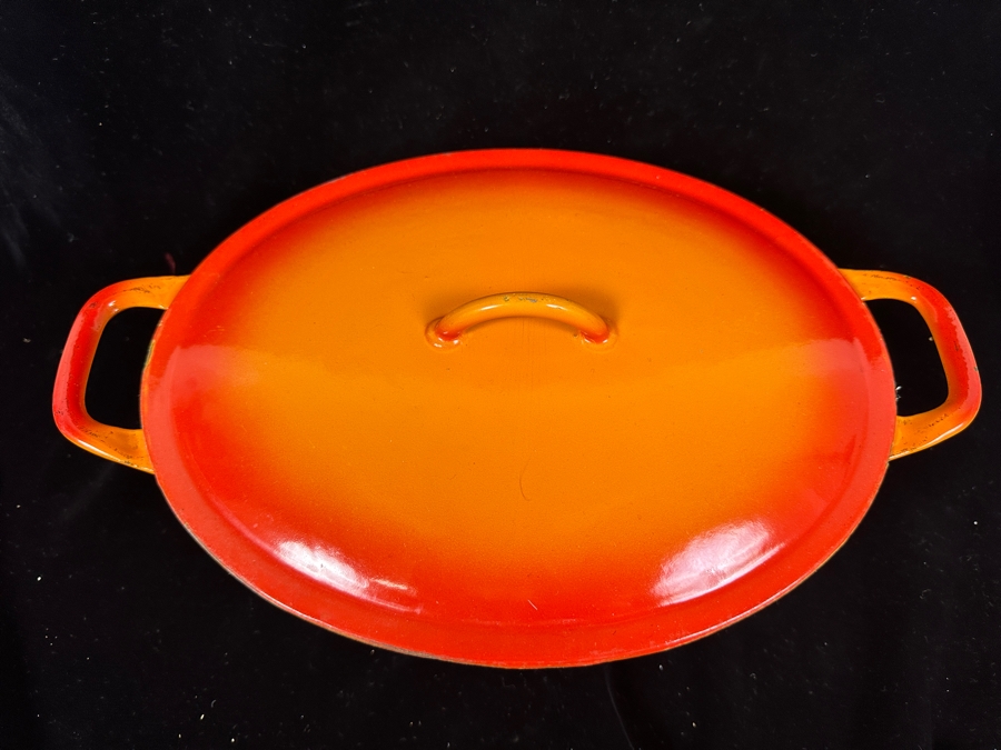 Descoware Belgium Cast Iron Oval Enamel Roaster 14.25'W [Photo 4]