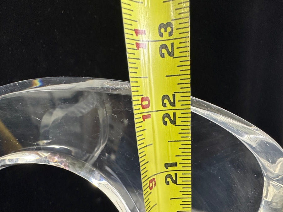 Vintage Lucite Pair Of Swans Sculpture Signed Norman 21W X 11D X 22.5H [Photo 8]