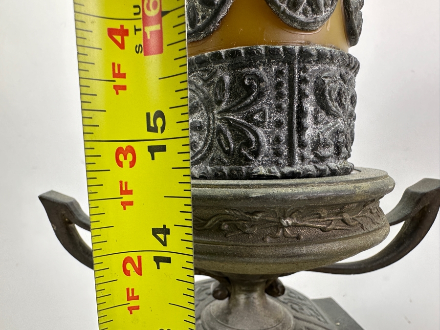 Antique Figural Mantel Clock By The Ansonia Clock Company With Bronze Finish Cast Metal Case - Needs Servicing - 20W X 8D X 14.5H [Photo 16]